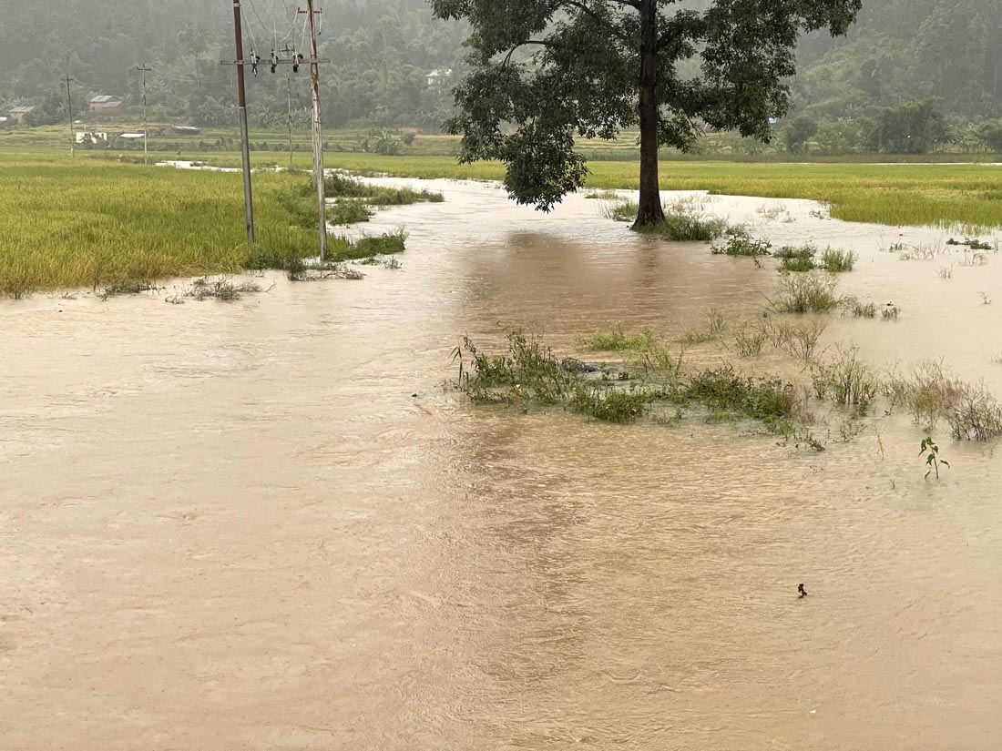 धरानमा भारी वर्षा, सतर्कता अपनाउन आग्रह